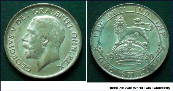 1 shilling.
1920, Ag 500.