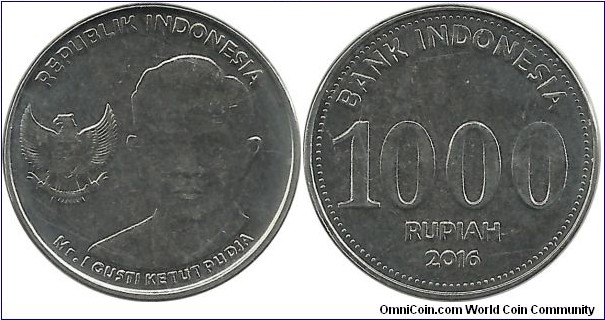 Indonesia 1000 Rupiah 2016