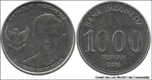 Indonesia 1000 Rupiah 2016