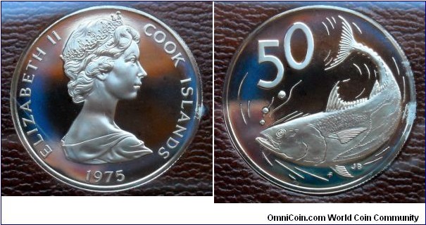 Cook Islands 50 cents.
1975, Proof from Franklin Mint.