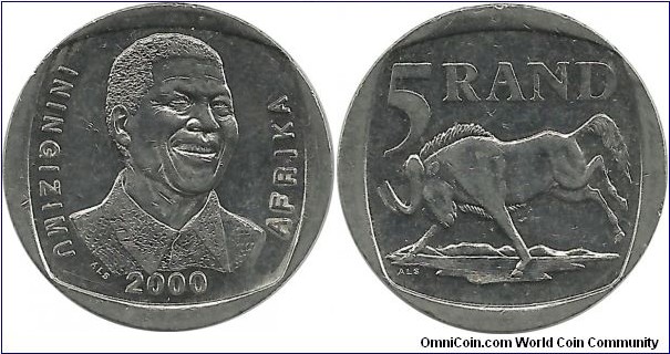 SouthAfrica 5 Rand 2000 (Zulu)- Nelson Mandela