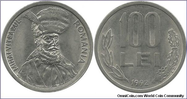 Romania 100 Lei 1992