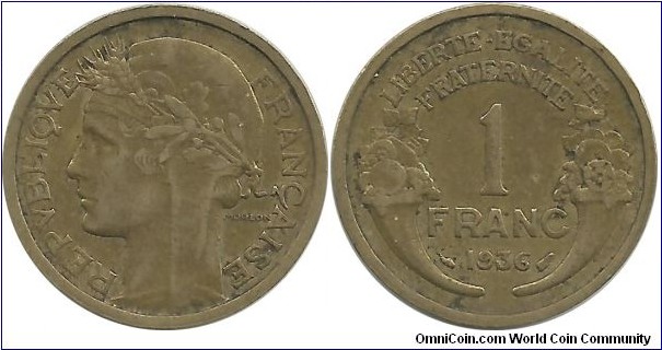 France 1 Franc 1936