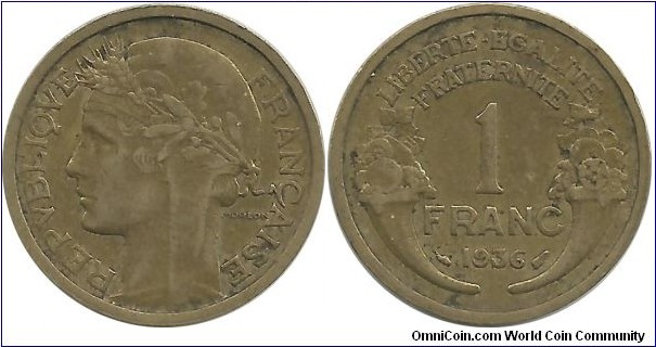 France 1 Franc 1936