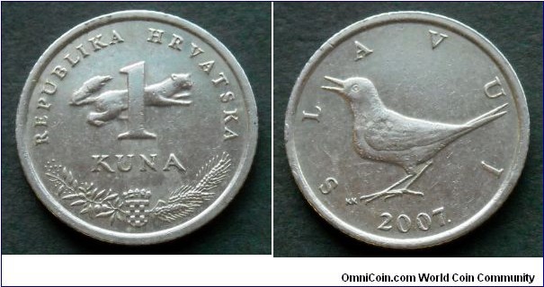 Croatia 1 kuna.
2007