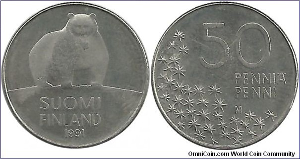 Finland 50 Penniä 1991