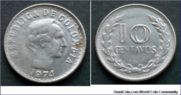 Colombia 10 centavos.
1974