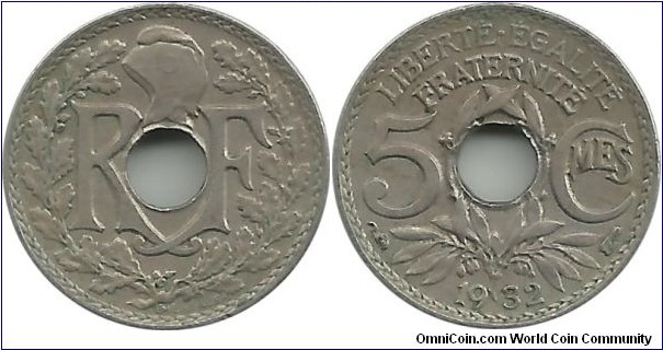 France 5 Centimes 1932