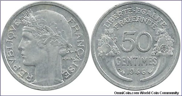 France 50 Centimes 1946