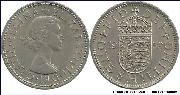 U.Kingdom 1 Shilling 1959-english