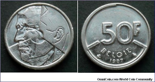 Belgium 50 francs.
1987, Belgie.
