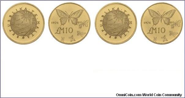 Butterfly 10 Lm,900 gold