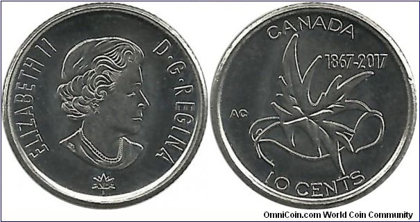 Canada 10 Cents 2017 - 150th Year of Confederation