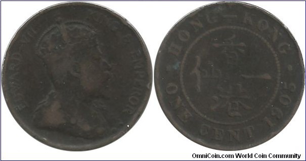 HongKong 1 Cent 1905
