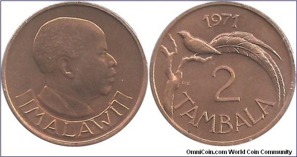 Malawi 2 Tambala 1971