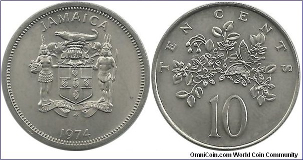 Jamaica 10 Cents 1974FM