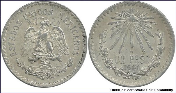 Mexico 1 Peso 1921
