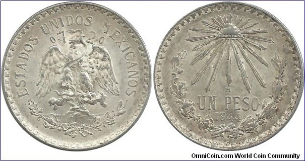Mexico 1 Peso 1944