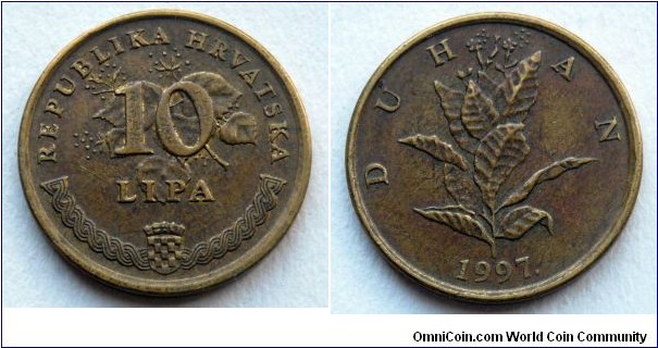 Croatia 10 lipa.
1997