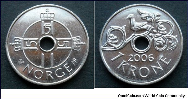 Norway 1 krone.
2006, Initials MF - Magne Flagans