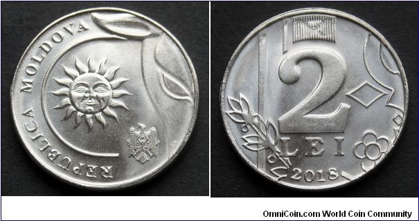 Moldova 2 lei.
2018