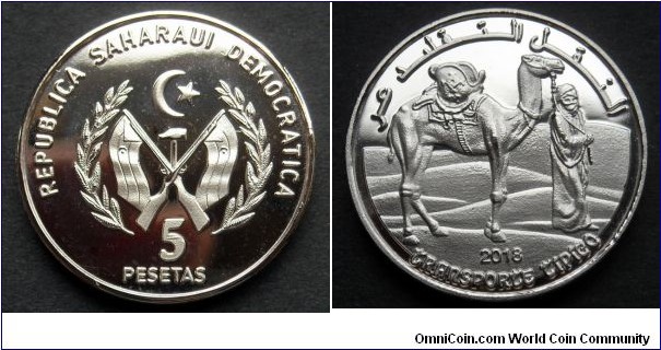 Western Sahara 5 pesetas. 2018