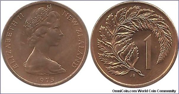 NewZealand 1 Cent 1973