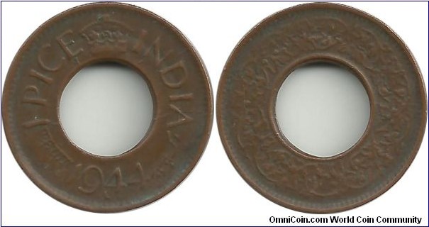 India-British 1 Pice 1944(L)