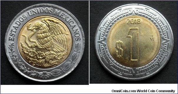 Mexico 1 peso.
2018