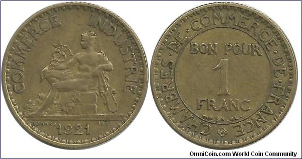 France 1 Franc 1921