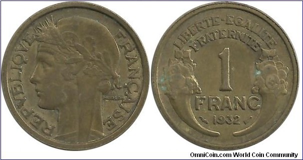 France 1 Franc 1932