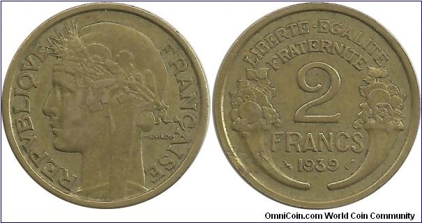 France 2 Francs 1939