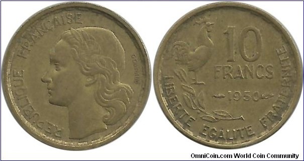 France 10 Francs 1950