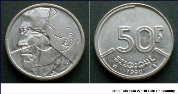 Belgium 50 francs.
1990, Belgique