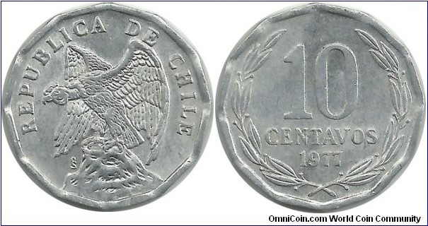 Chile 10 Centavos 1977