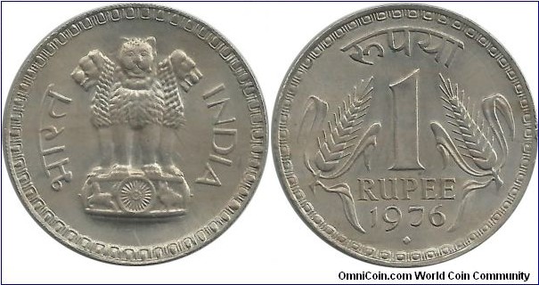 India-Republic 1 Rupee 1976(B)