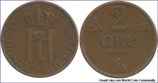 Norway 2 Øre 1935