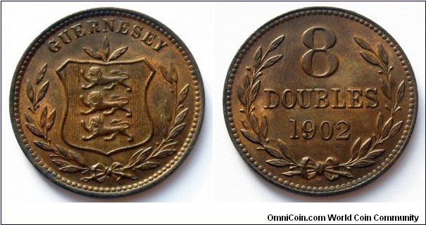 Guernsey 8 doubles. 1902 (H)