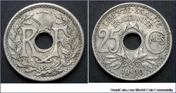 France 25 centimes.
1930