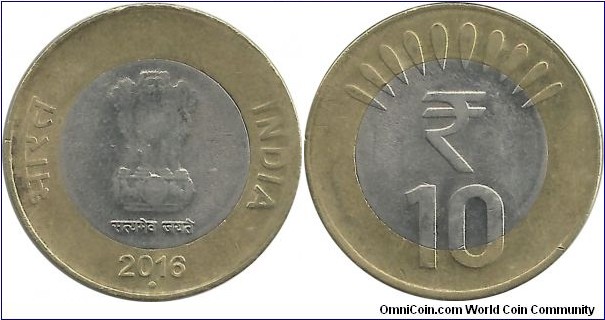 India-Republic 10 Rupees 2016(N)