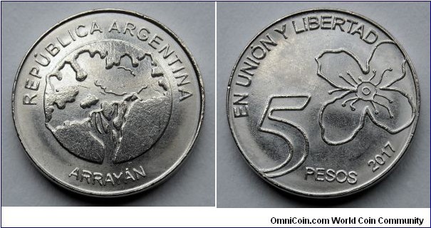 Argentina 5 pesos.
2017