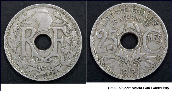 France 25 centimes.
1927