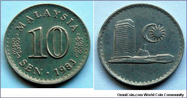 Malaysia 10 sen.
1983