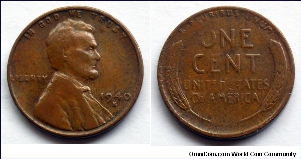 1940 S Lincoln cent