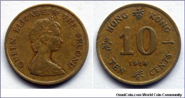 Hong Kong 10 cents.
1984