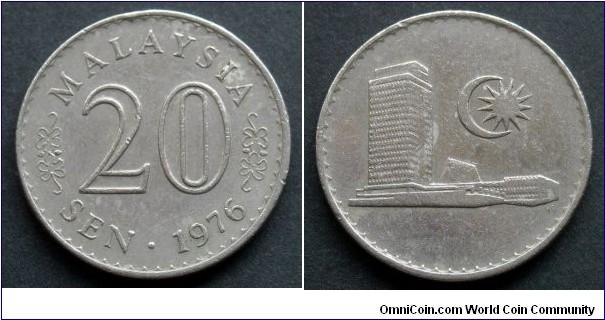 Malaysia 20 sen.
1976