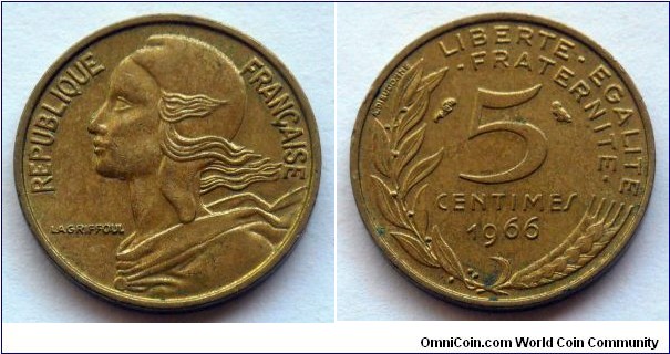 France 5 centimes.
1966