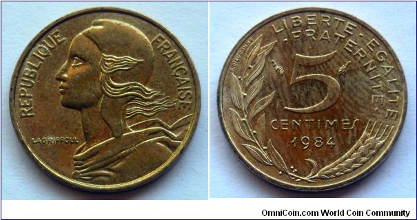 France 5 centimes.
1984