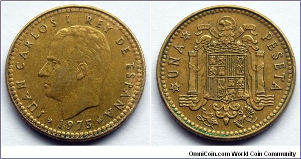 Spain 1 peseta.
1975 (1976) (II)