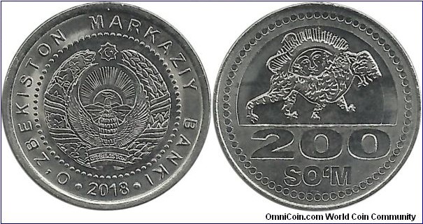 Uzbekistan 200 Som 2018